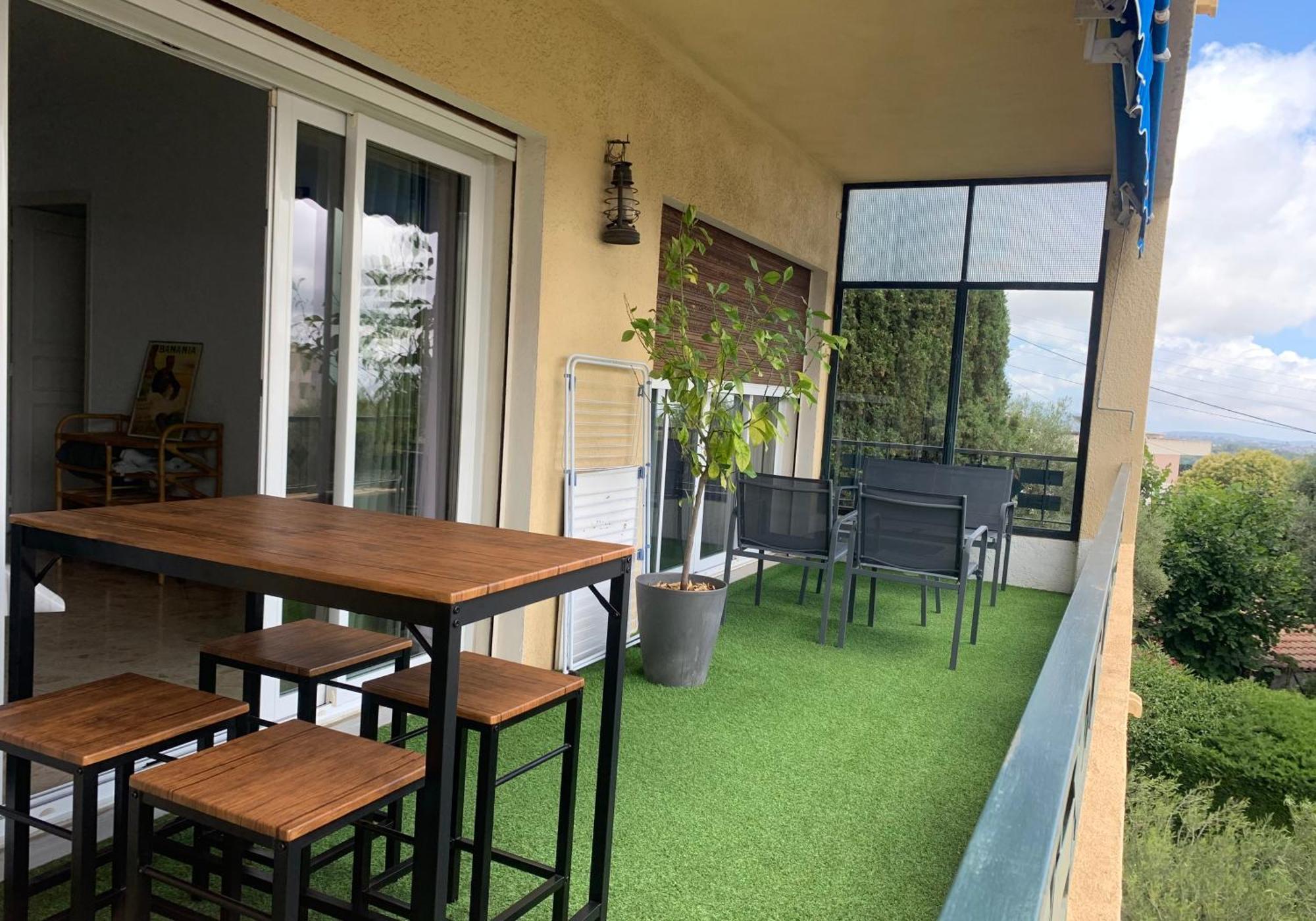 Vence T3 Vue Mer Grande Terrasse Eksteriør billede